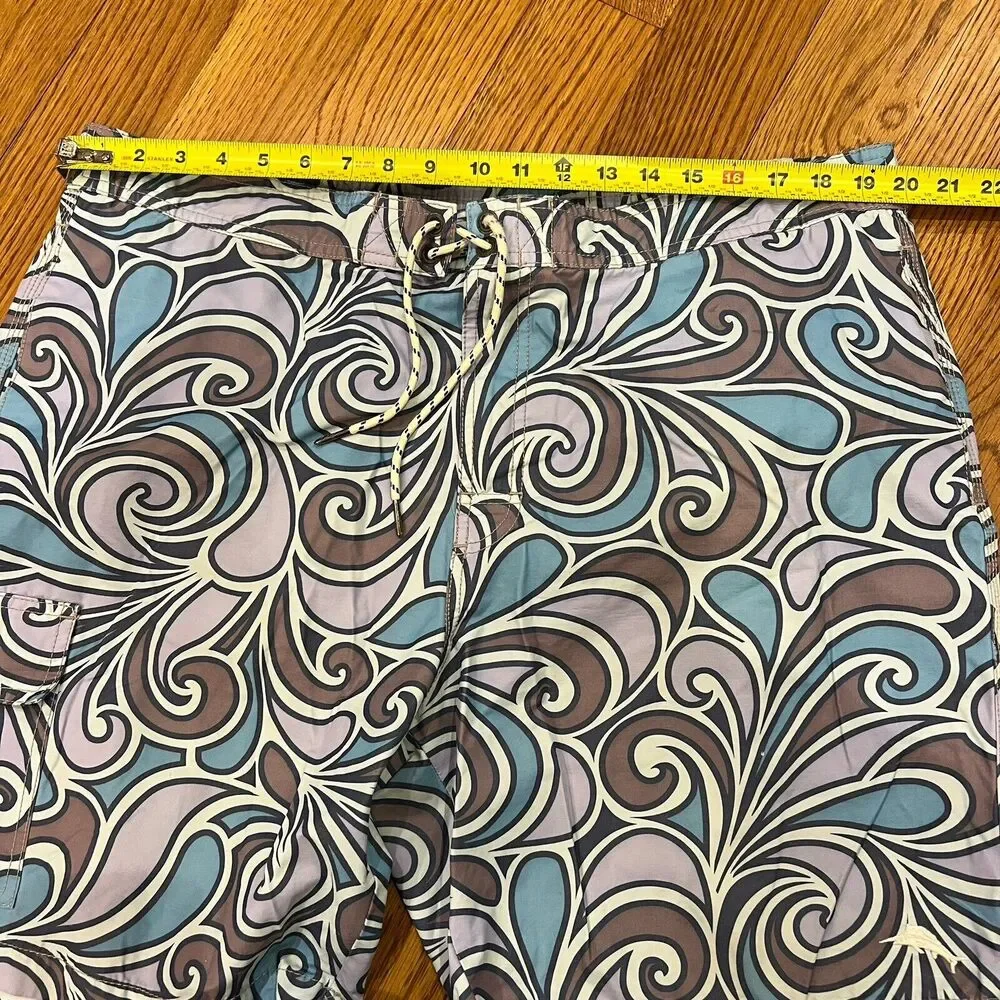 TOMMY BAHAMA Relax‎ Sailfish Logo Print Swim Trunks Teal/Turquoise SZ XL